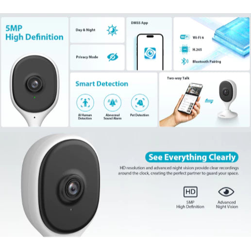 DAHUA | Cube Series 3MP & 5MP Indoor Fixed-focal Wi-Fi Cube Network Camera | DH-C3A  | DH-C5A